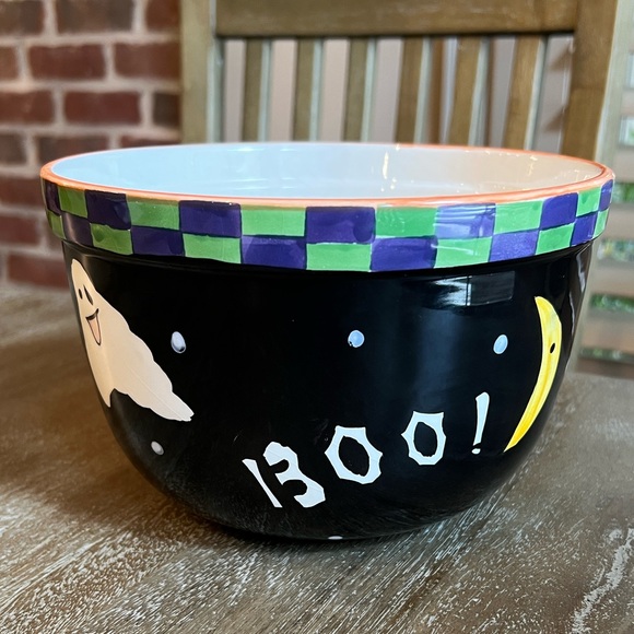 Other - Ceramic Halloween Boo! Bowl